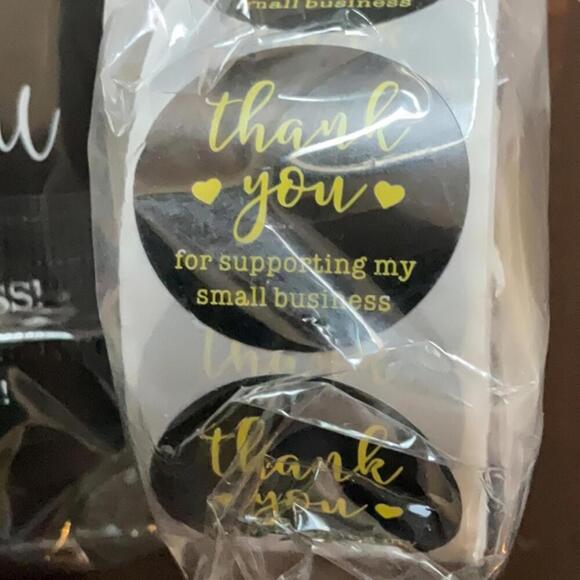 550 Thank you business cards and stickers - Picture 3 of 4